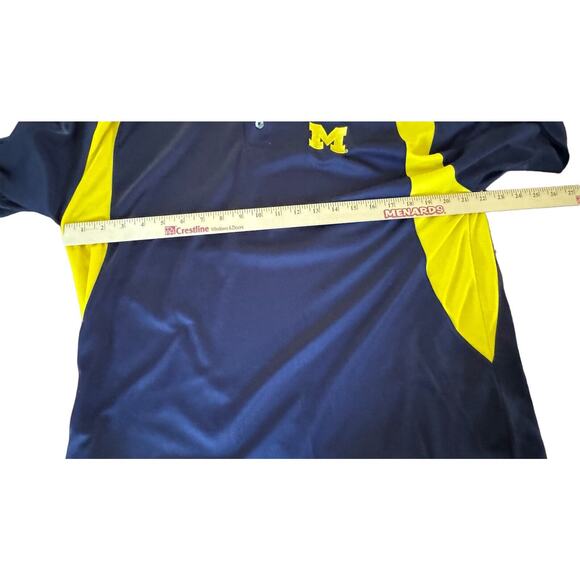 Michigan Large Men's NCAA Polo Embroidered Golf/Polo Shirt Wolverines READ - Picture 4 of 7